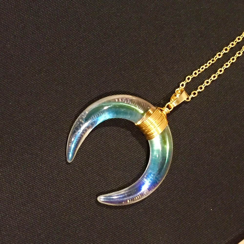 NWT Crescent Pendant Necklace
